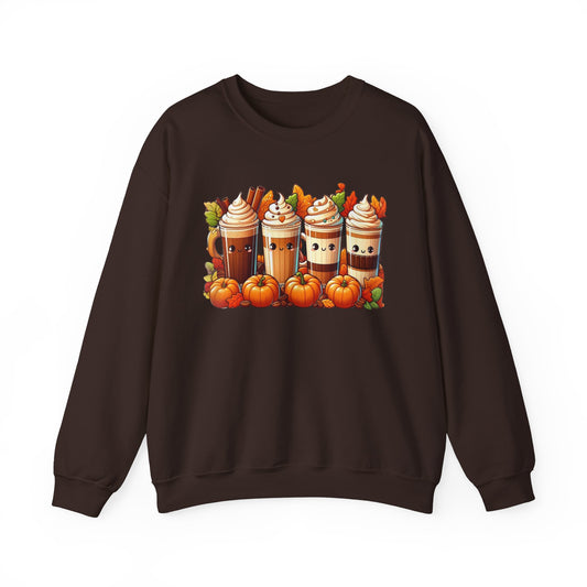 Sweatshirt mit Rundhalsausschnitt „Pumpkin Latte“