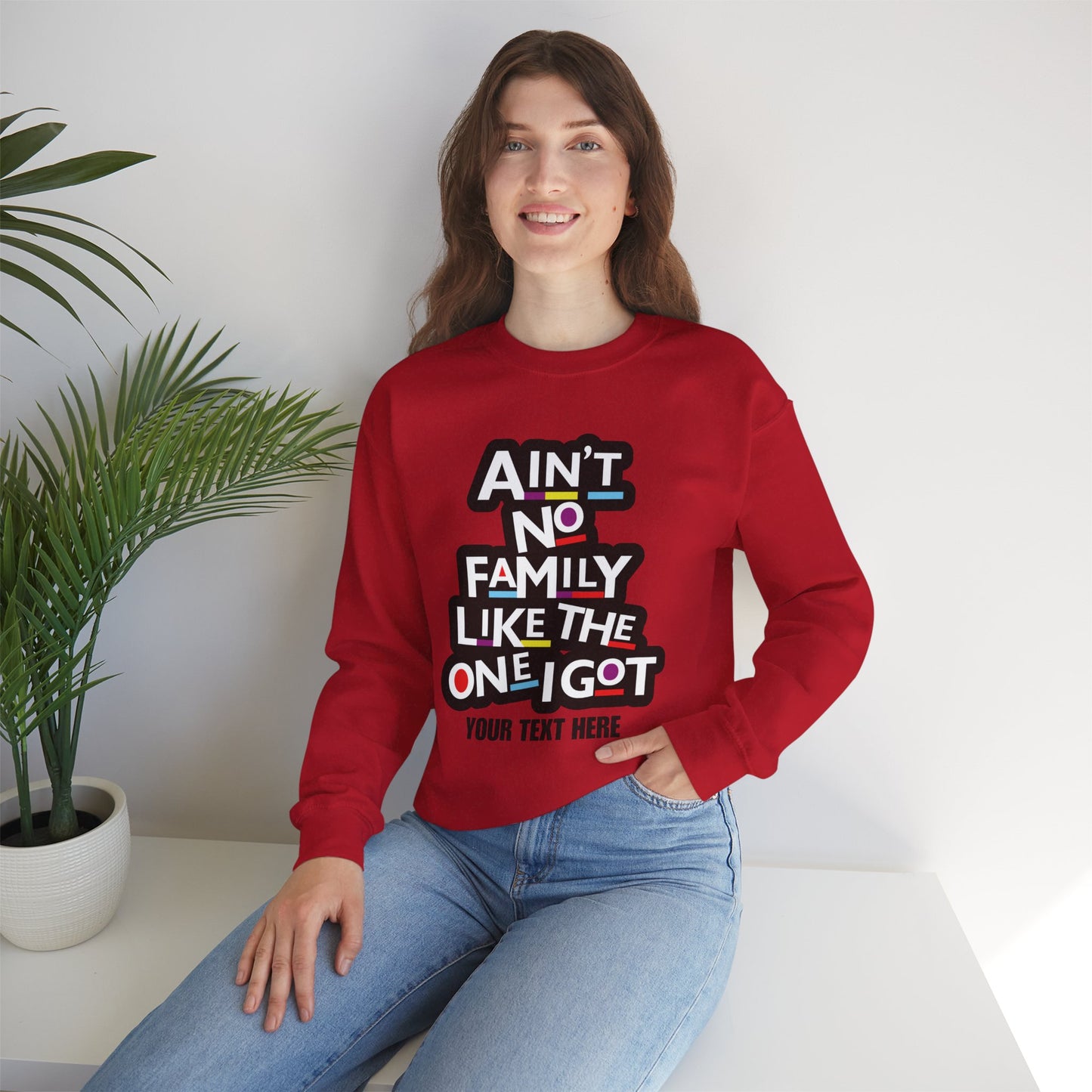 Family Name Personalized Sweatshirt, Custom Crewneck Jumper, Gift for Loved Ones, Cozy Family Apparel, Matching Family Sweater, Family